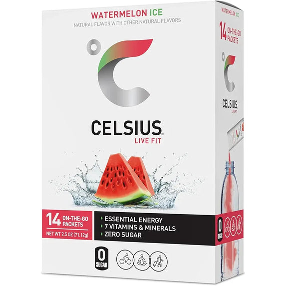 CELSIUS® On-the-Go Powder Sticks Watermelon Ice, Essential Energy 2.5 Oz